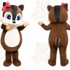 Brown Chipmunk Mascot Costume
