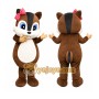 Brown Chipmunk Mascot Costume