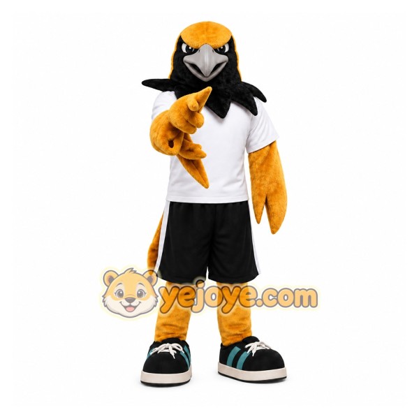 Black Yellow Bird Mascot Costume