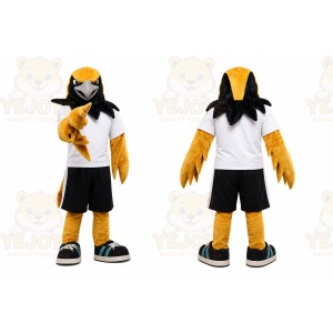 Black Yellow Bird Mascot Costume