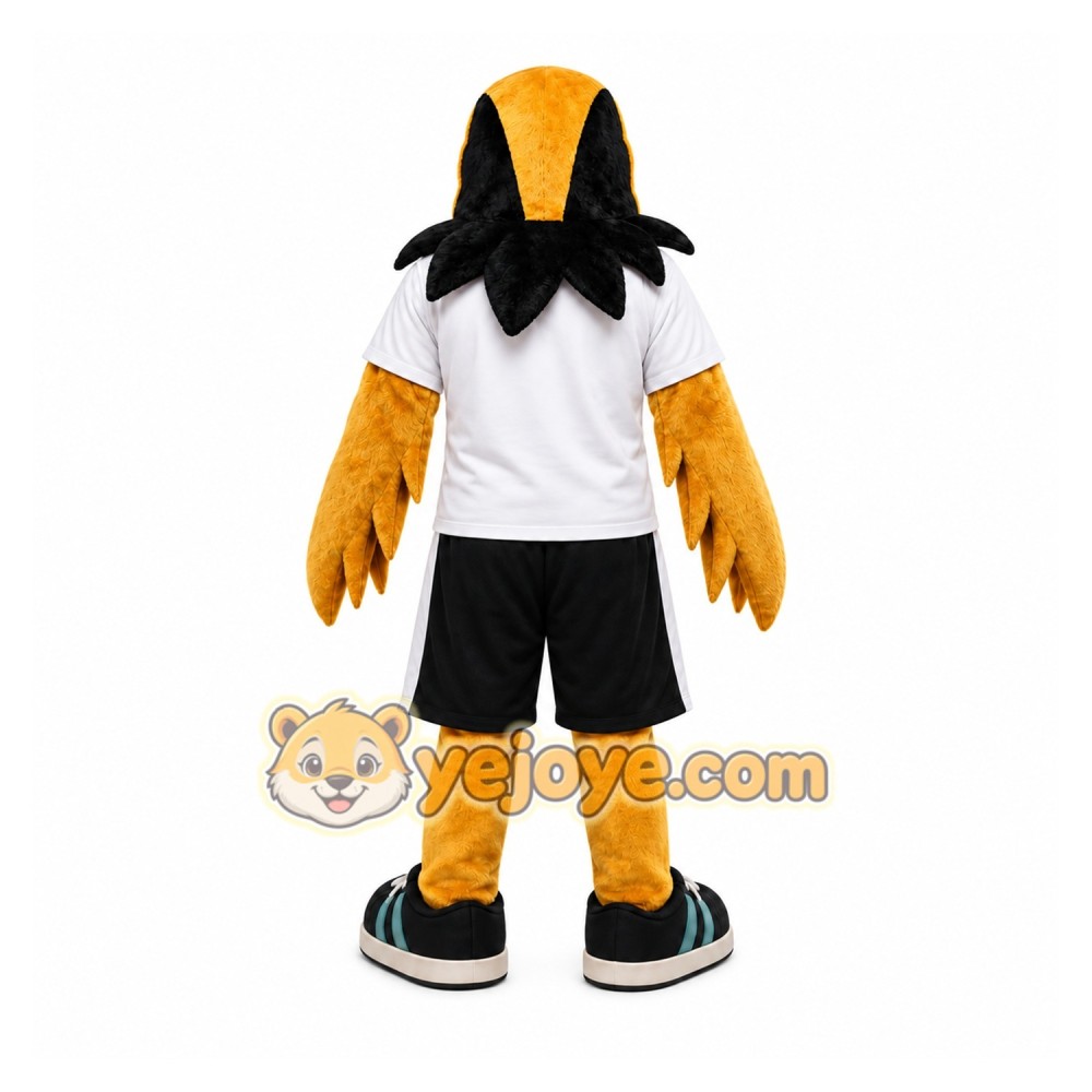 Black Yellow Bird Mascot Costume