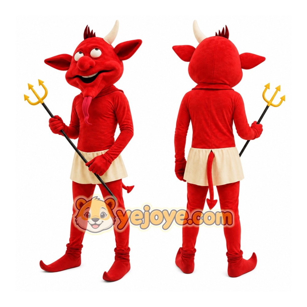 Red Devil Mascot Costume