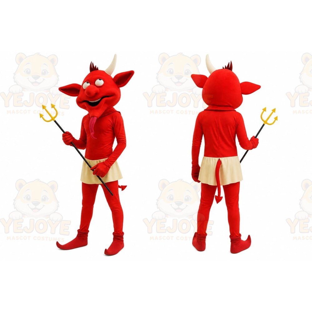 Red Devil Mascot Costume