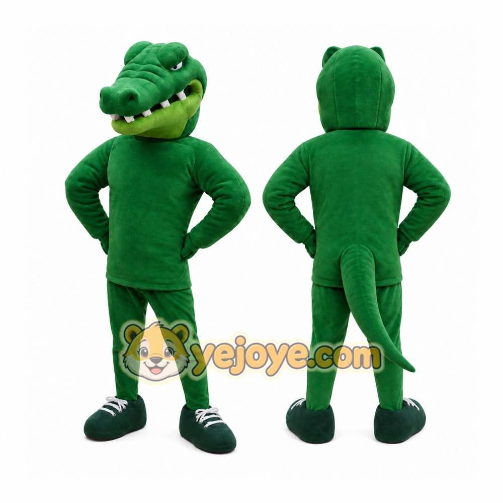 Green Crocodile Mascot Costume
