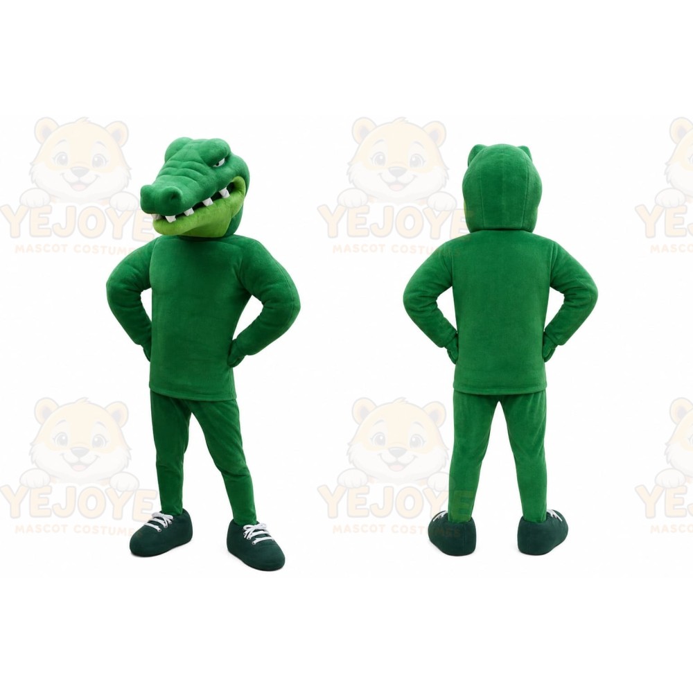Green Crocodile Mascot Costume