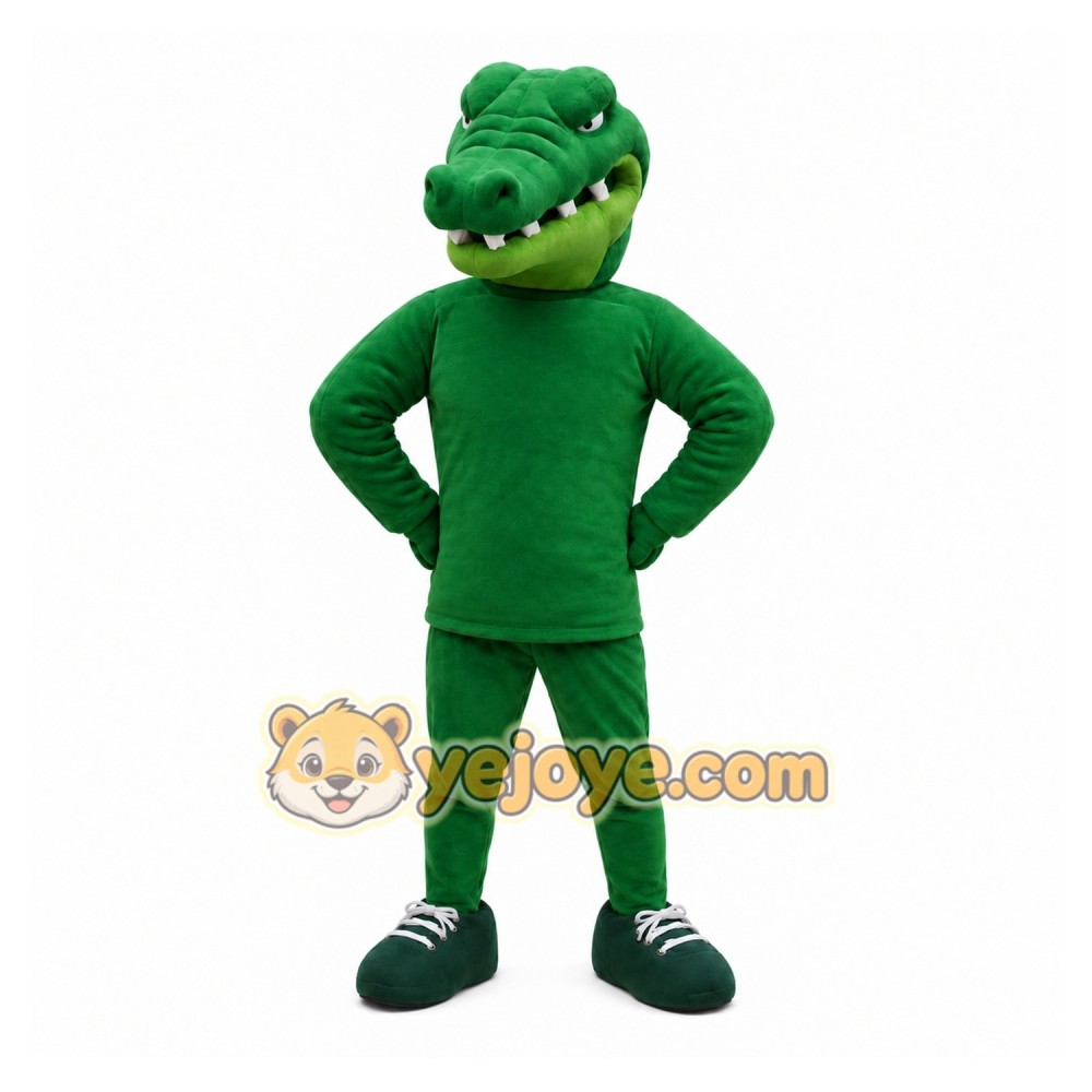 Green Crocodile Mascot Costume