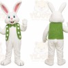 White Rabbit Green Vest Mascot Costume