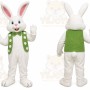 White Rabbit Green Vest Mascot Costume