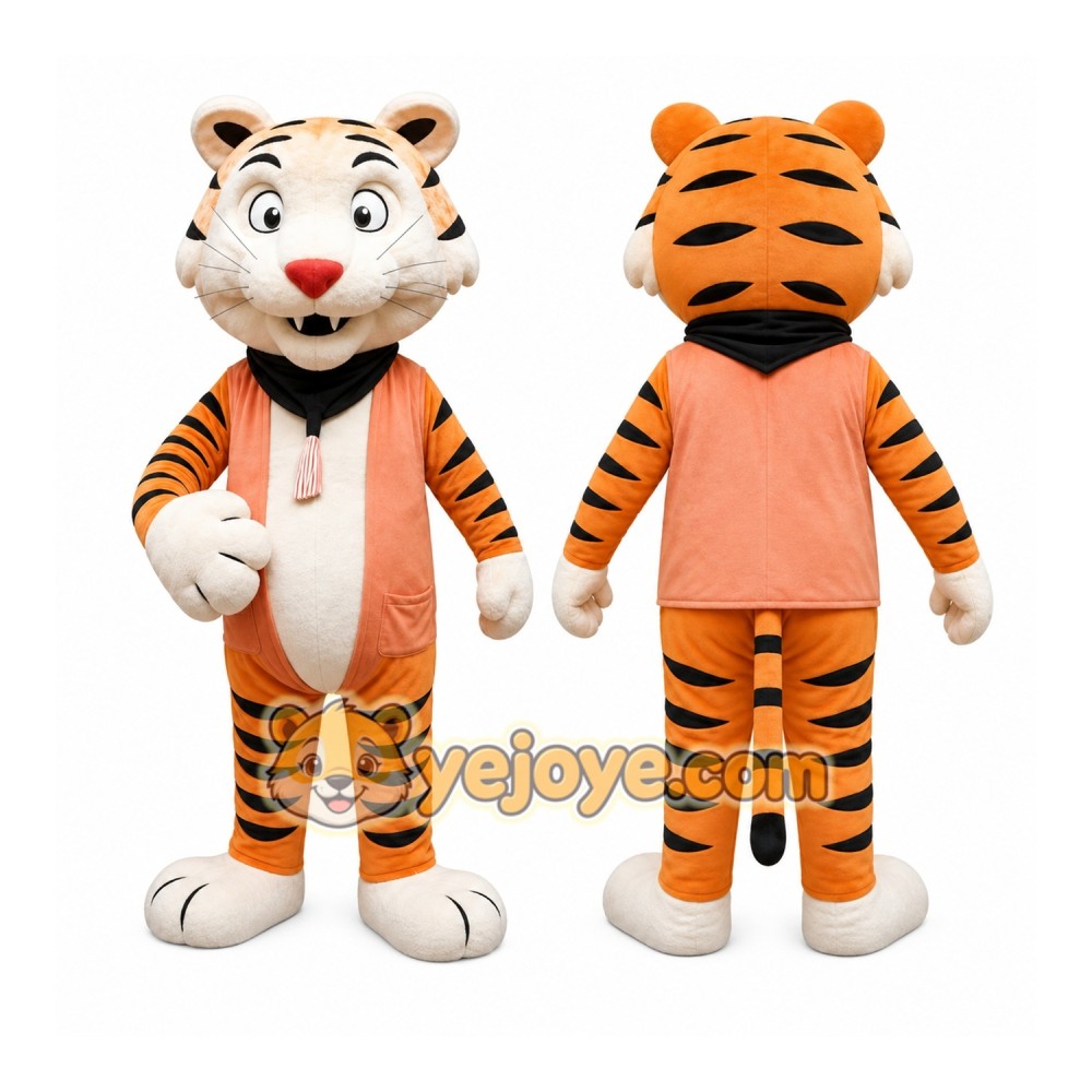 White Tiger Mascot Costume