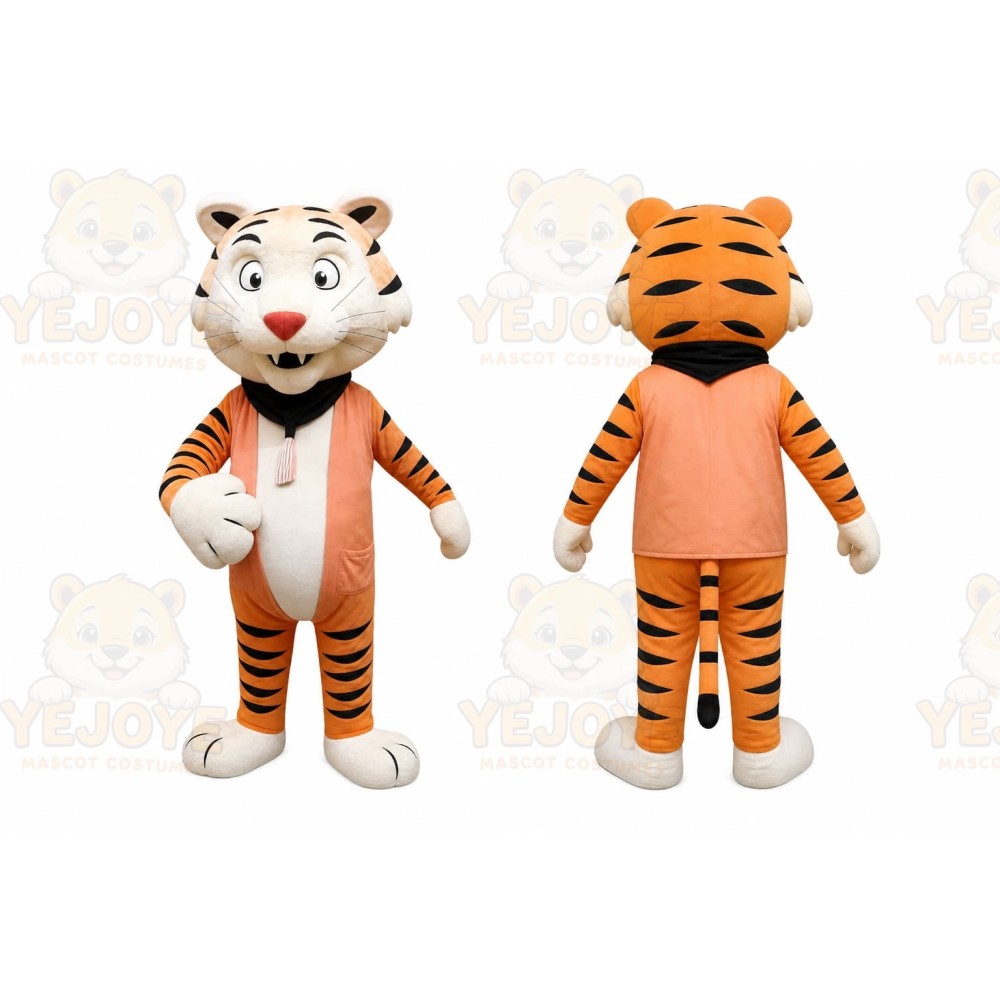 White Tiger Mascot Costume