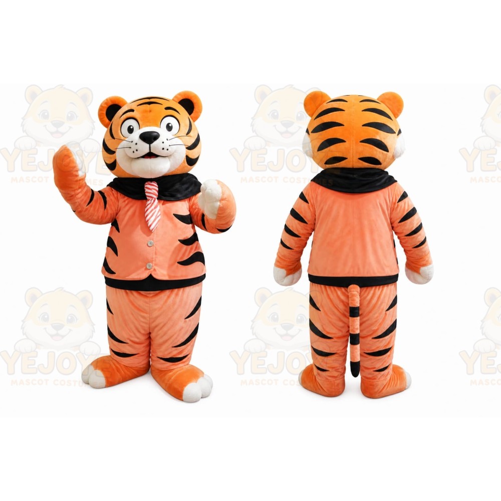 Orange Tiger Mascot Costume