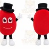 Red Heart Character Mascot Costume