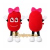 Pink Heart Character Mascot Costume Pink Heart Character Mascot Costume