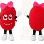 Pink Heart Character Mascot Costume