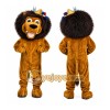 Lion Brown Suit Mascot Costume Lion Brown Suit Mascot Costume