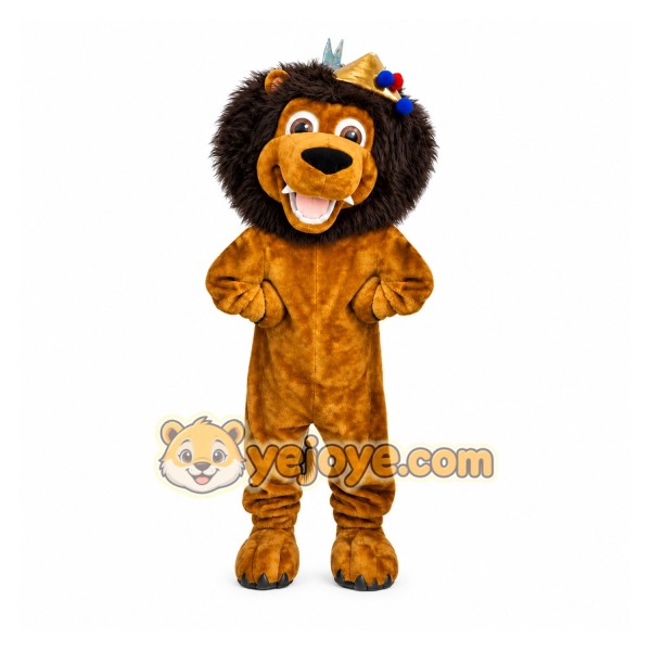 Lion Brown Suit Mascot Costume