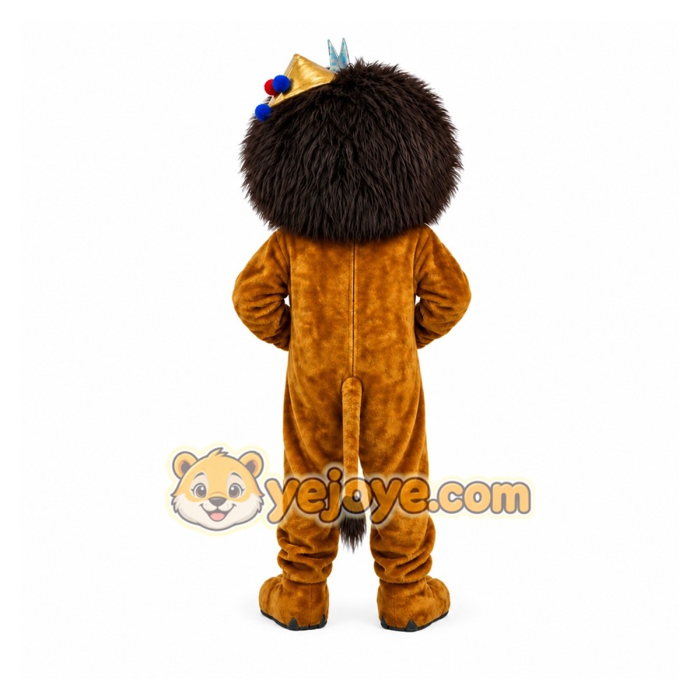Lion Brown Suit Mascot Costume Lion Brown Suit Mascot Costume