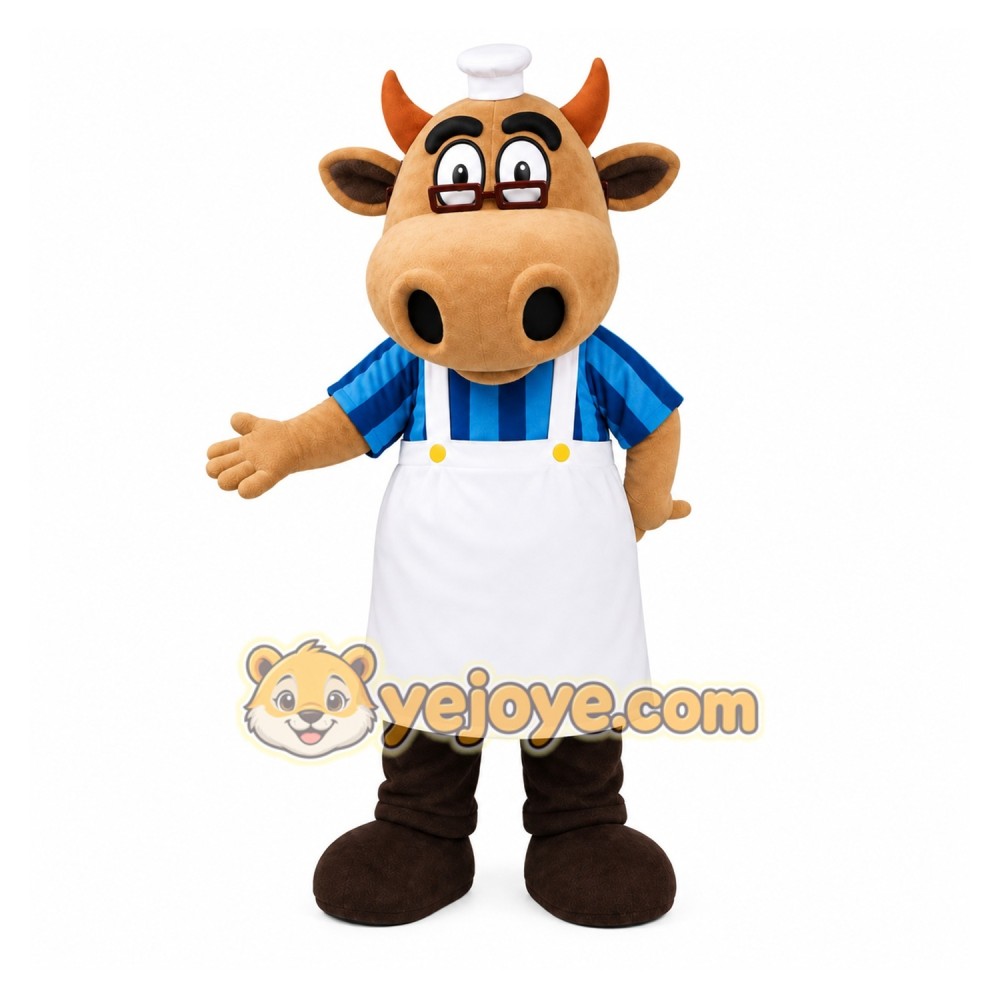 Chef Bull Mascot Costume