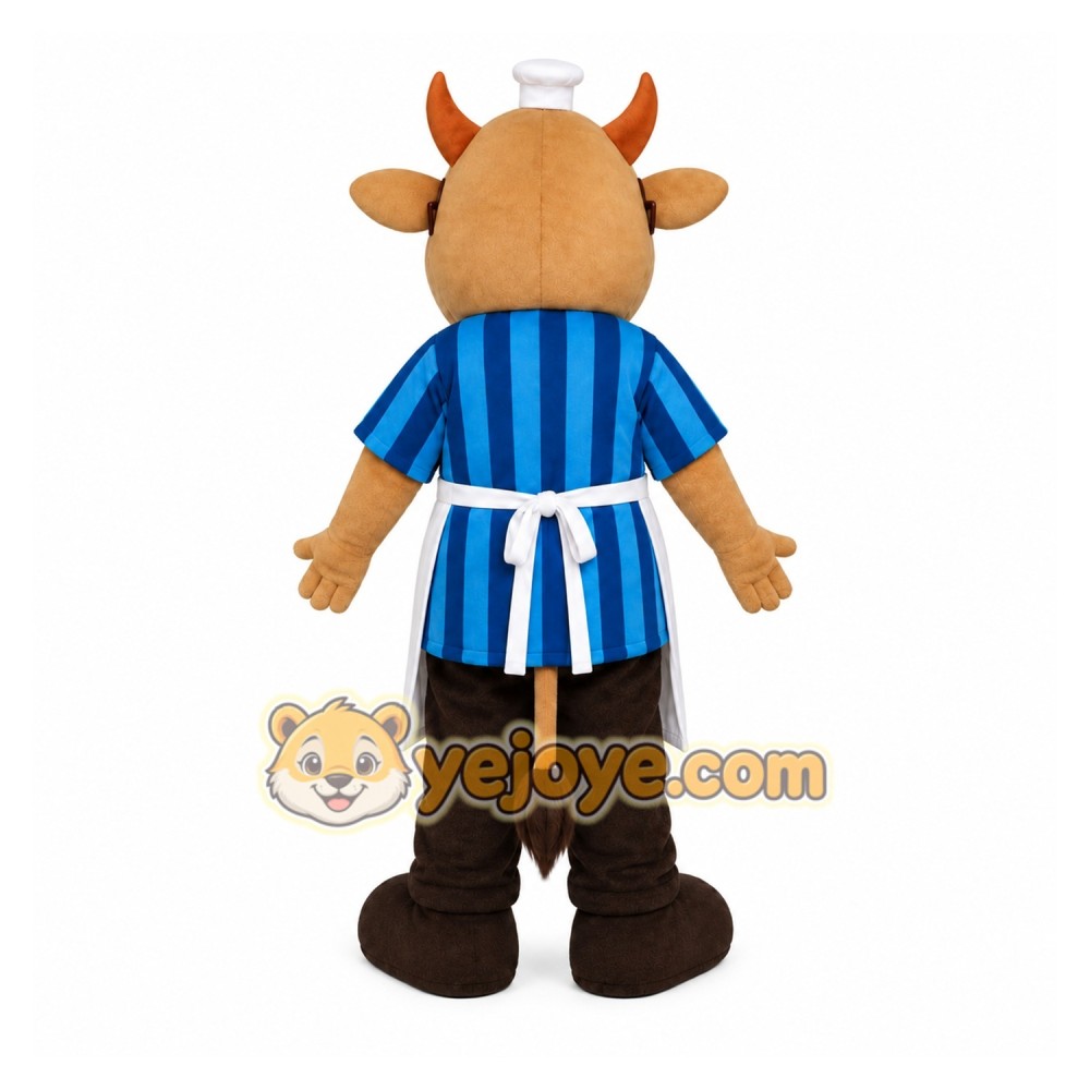 Chef Bull Mascot Costume