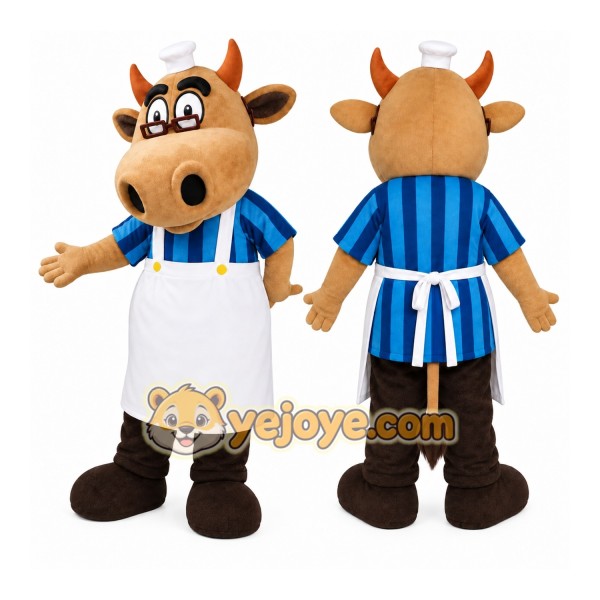 Chef Bull Mascot Costume