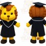 Graduate Lion Mascot Costume