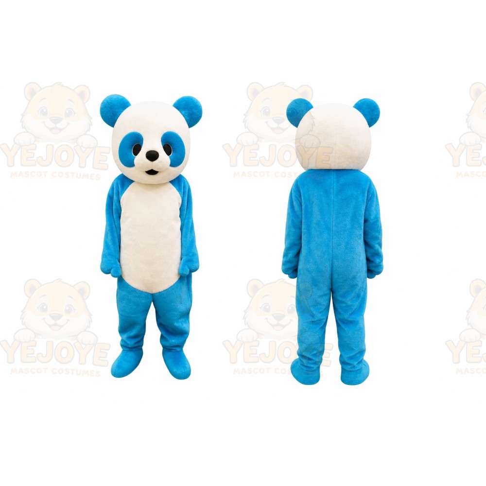 Blue Bear Mascot Costume