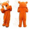 Orange Rhino Mascot Costume