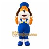 Orange Puppy Mascot Costume Orange Puppy Mascot Costume
