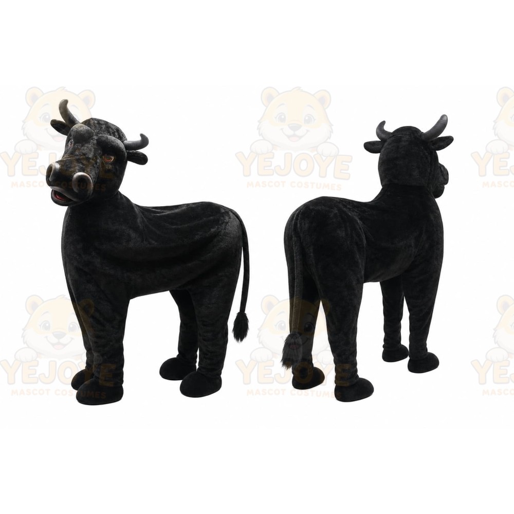 Black Bull Mascot Costume