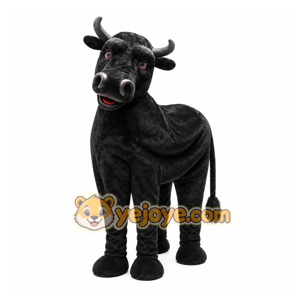 Black Bull Mascot Costume