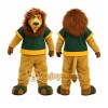 Lion Green Shirt Mascot Costume Lion Green Shirt Mascot Costume