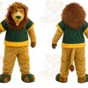 Lion Green Shirt Mascot Costume