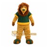 Lion Green Shirt Mascot Costume Lion Green Shirt Mascot Costume