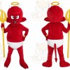 Red Devil Trident Mascot Costume
