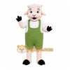 White Goat Overalls Mascot Costume