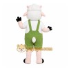 White Goat Overalls Mascot Costume