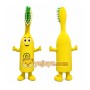 Yellow Toothbrush Mascot Costume