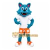 Blue Wolf Shorts Mascot Costume Blue Wolf Shorts Mascot Costume