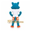 Blue Wolf Shorts Mascot Costume Blue Wolf Shorts Mascot Costume