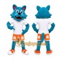 Blue Wolf Shorts Mascot Costume