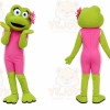 Pink Frog Dress Mascot Costume