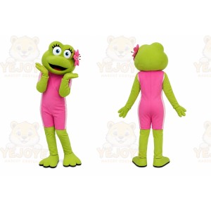 Pink Frog Dress Mascot Costume