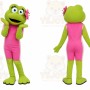 Pink Frog Dress Mascot Costume