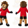 Lion Red Shirt Mascot Costume