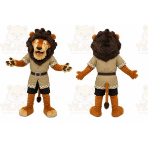 Lion Tan Shirt Mascot Costume