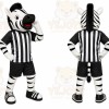 Zebra Referee Mascot Costume