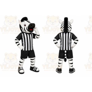 Zebra Referee Mascot Costume