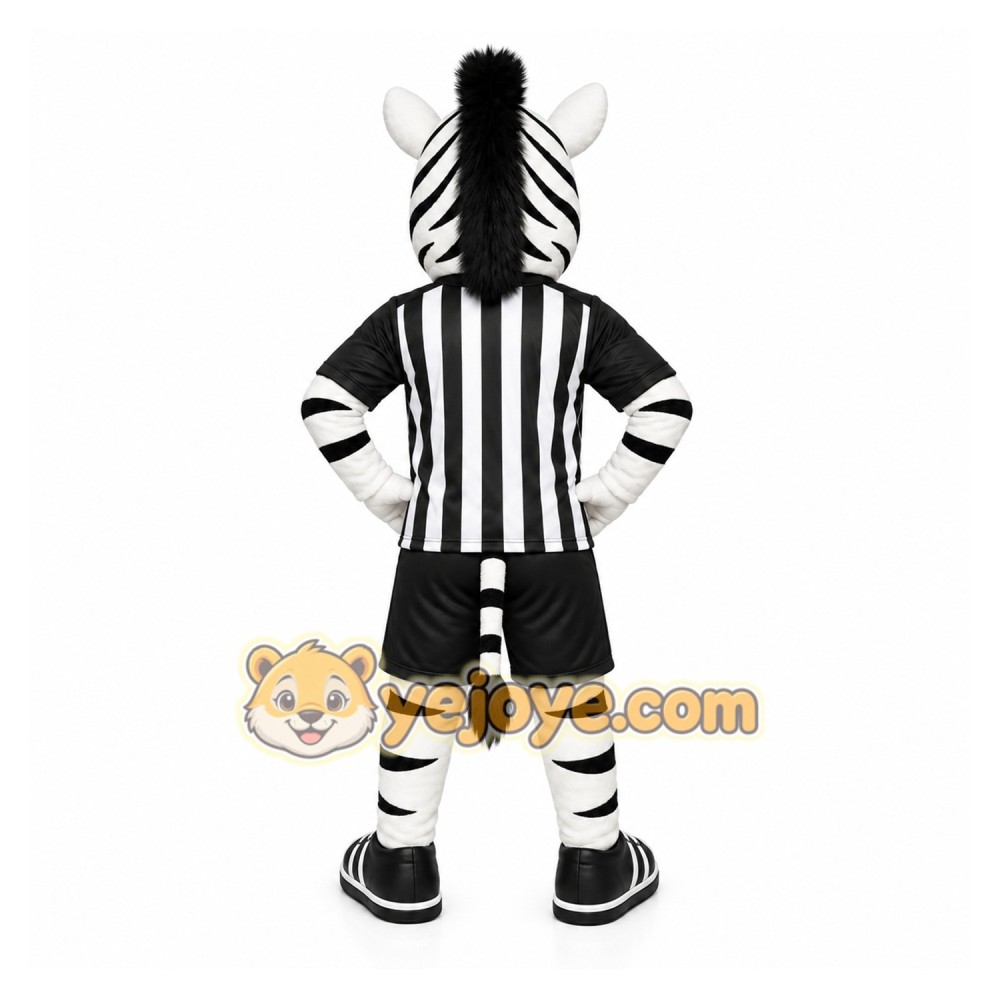 Zebra Referee Mascot Costume Zebra Referee Mascot Costume