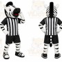 Zebra Referee Mascot Costume