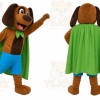 Dog Green Cape Mascot Costume